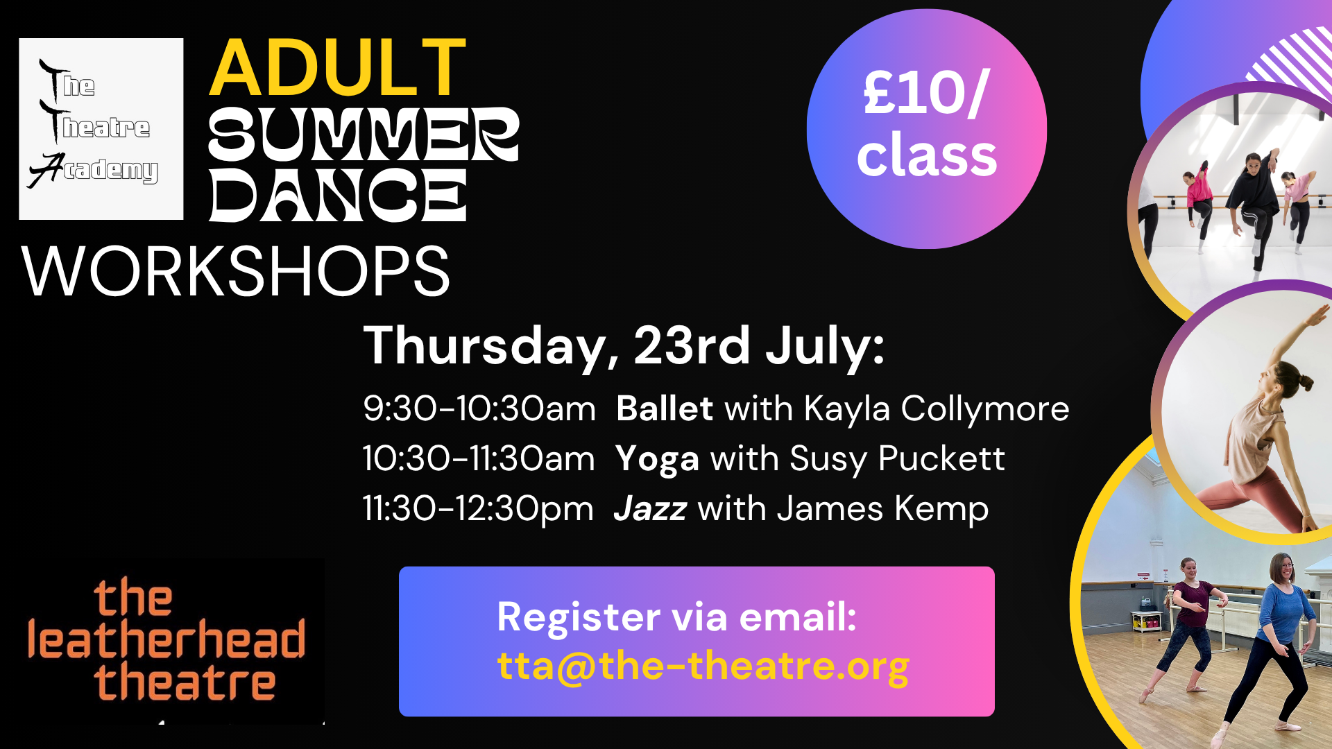 Adults Summer workshops