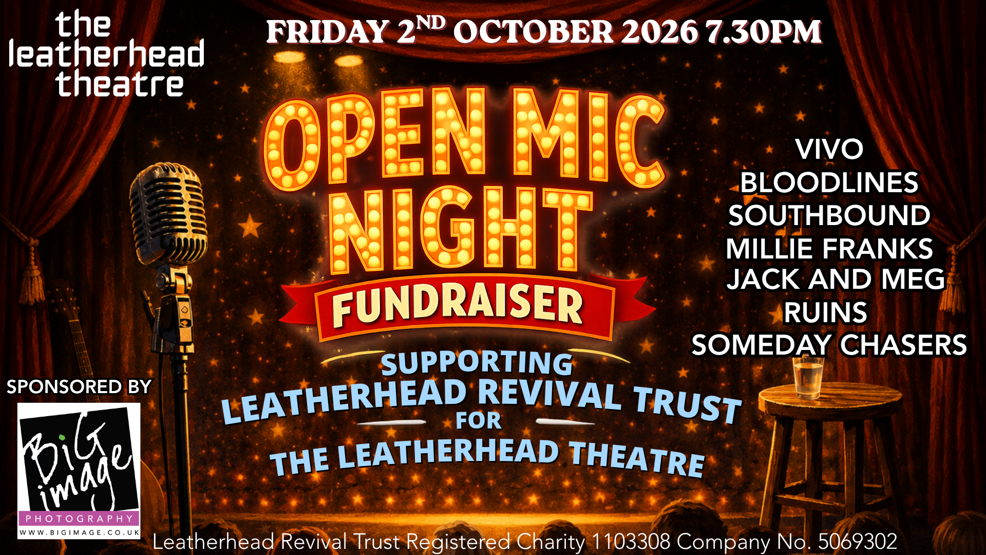 Open Mic Night - The Leatherhead Theatre Fundraiser